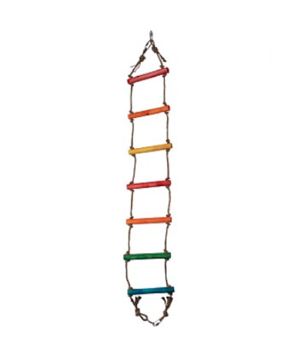 Jute Rope Ladder Parrot Toy - 4 foot